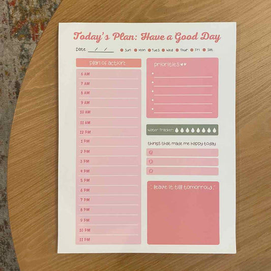 Have a Good Day Daily Planner Notepad