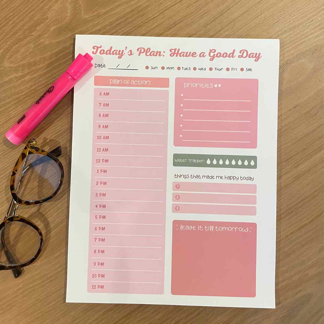 Have a Good Day Daily Planner Notepad