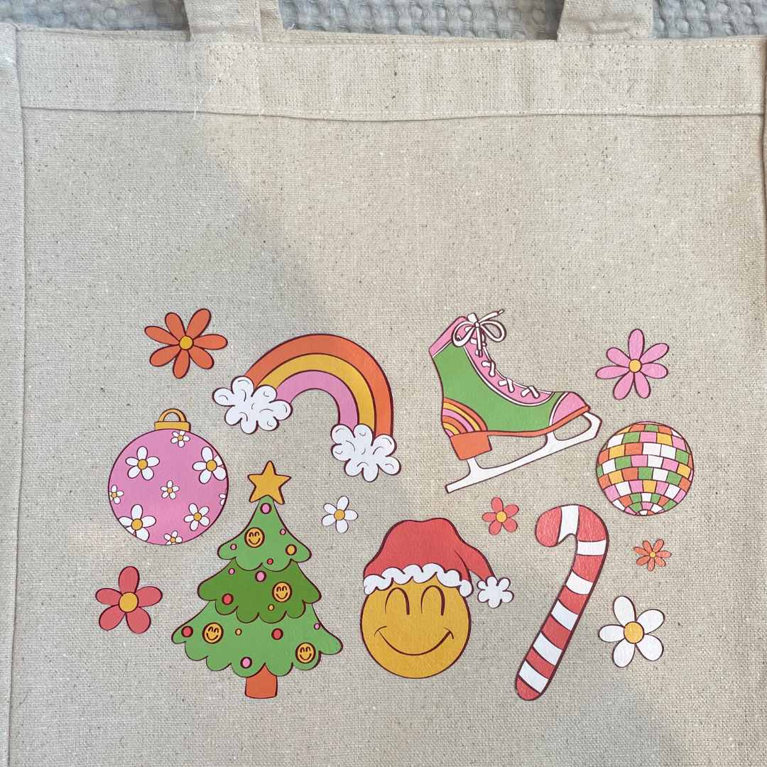 Retro Christmas Tote Bag