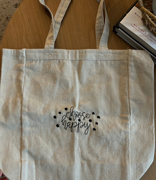 Choose Happy Tote Bag