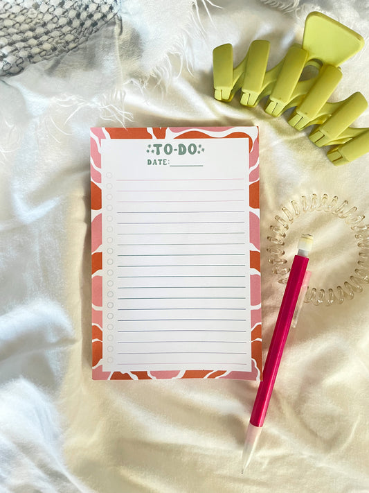 Peachy Keen To-Do Notepad