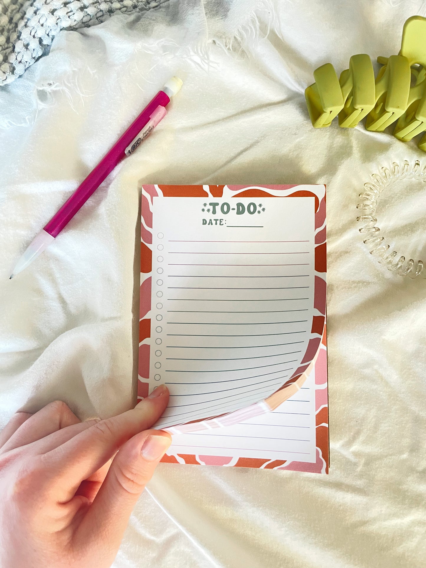 Peachy Keen To-Do Notepad